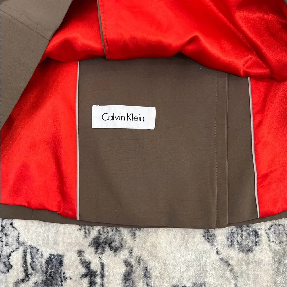 Calvin Klein Women’s Trench Coat with Belt - Picture 6 of 7